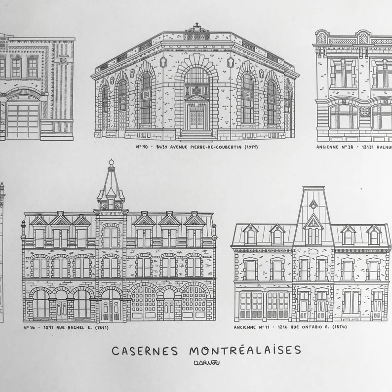 Affiche 'Casernes montréalaises' - Image 2