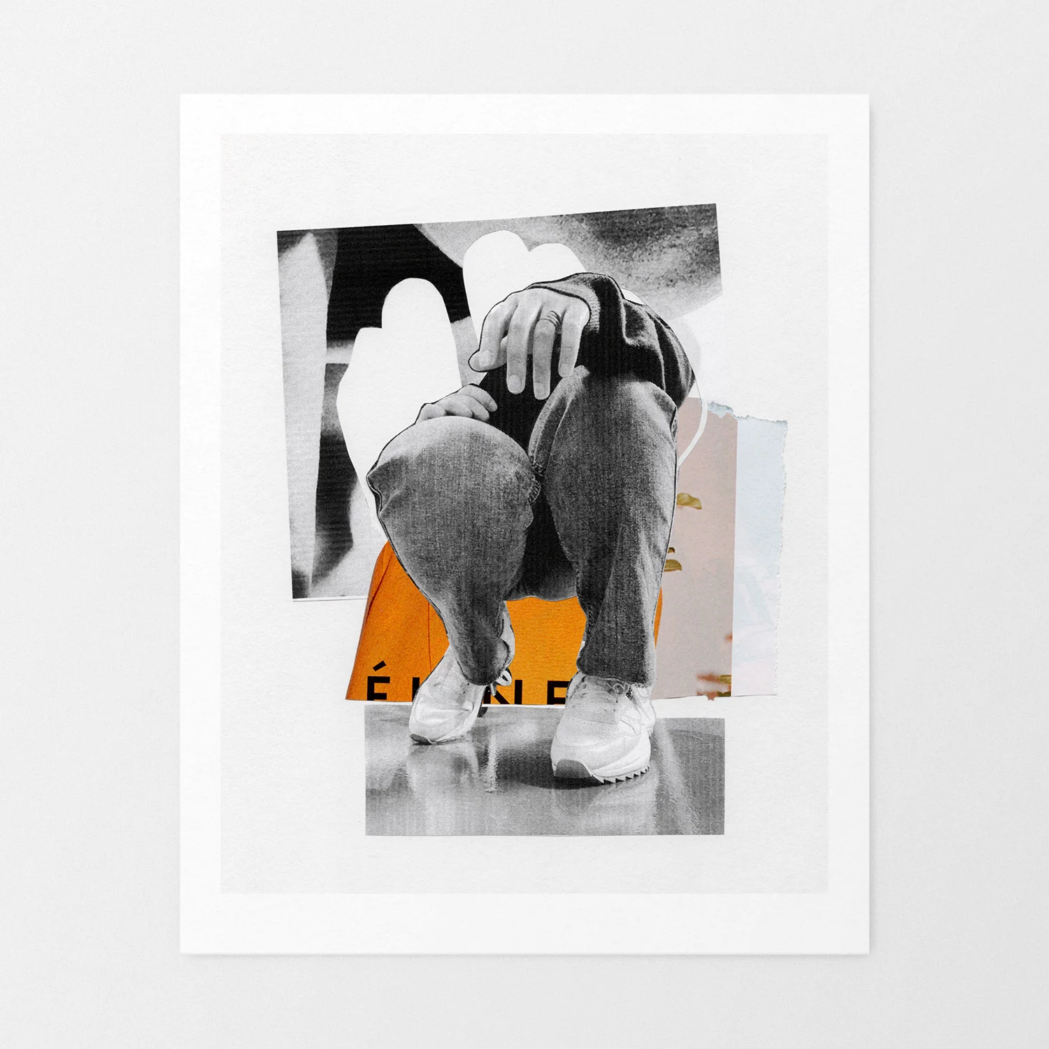 Affiche collage 'Une intention qui t’accompagne'
