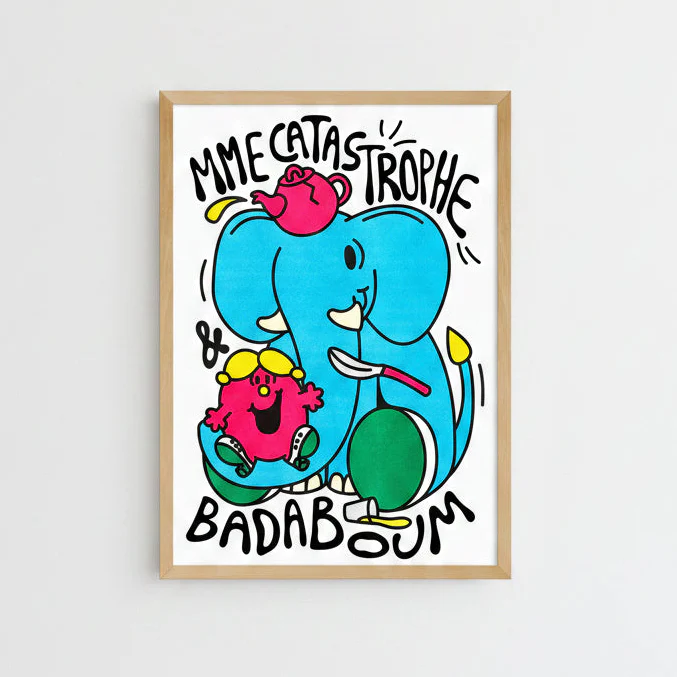Affiche risographie 'Madame Catastrophe' - Image 2