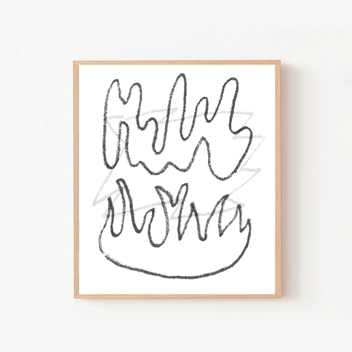 Affiche risographie 'On fire'