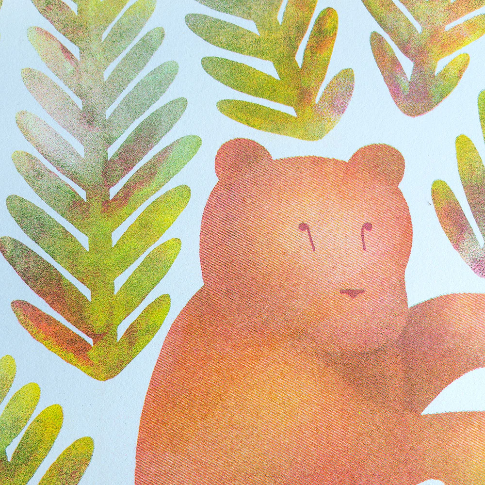 Affiche risographie 'Ours' - Image 2