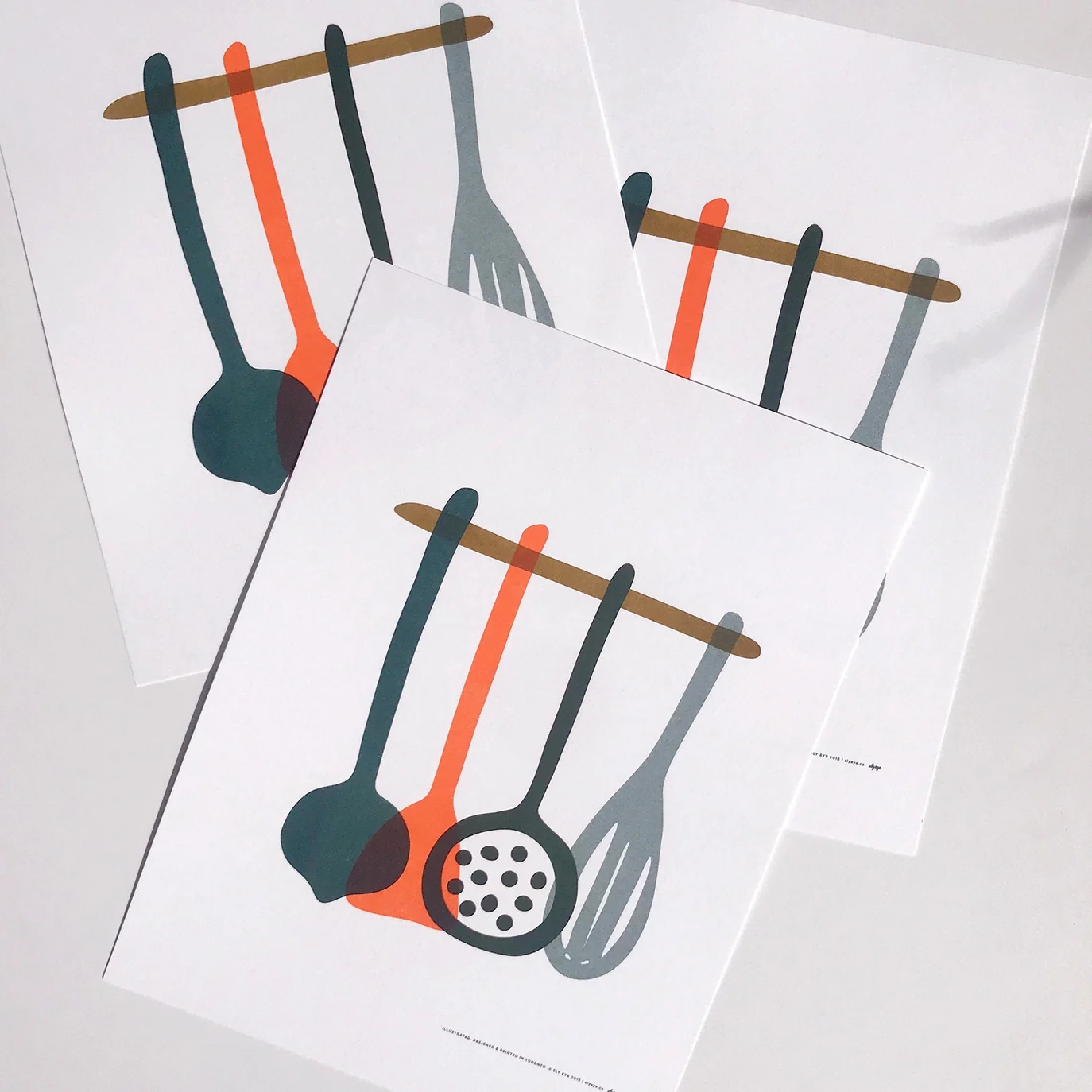 Affiche risographie 'Stirring the pot!'