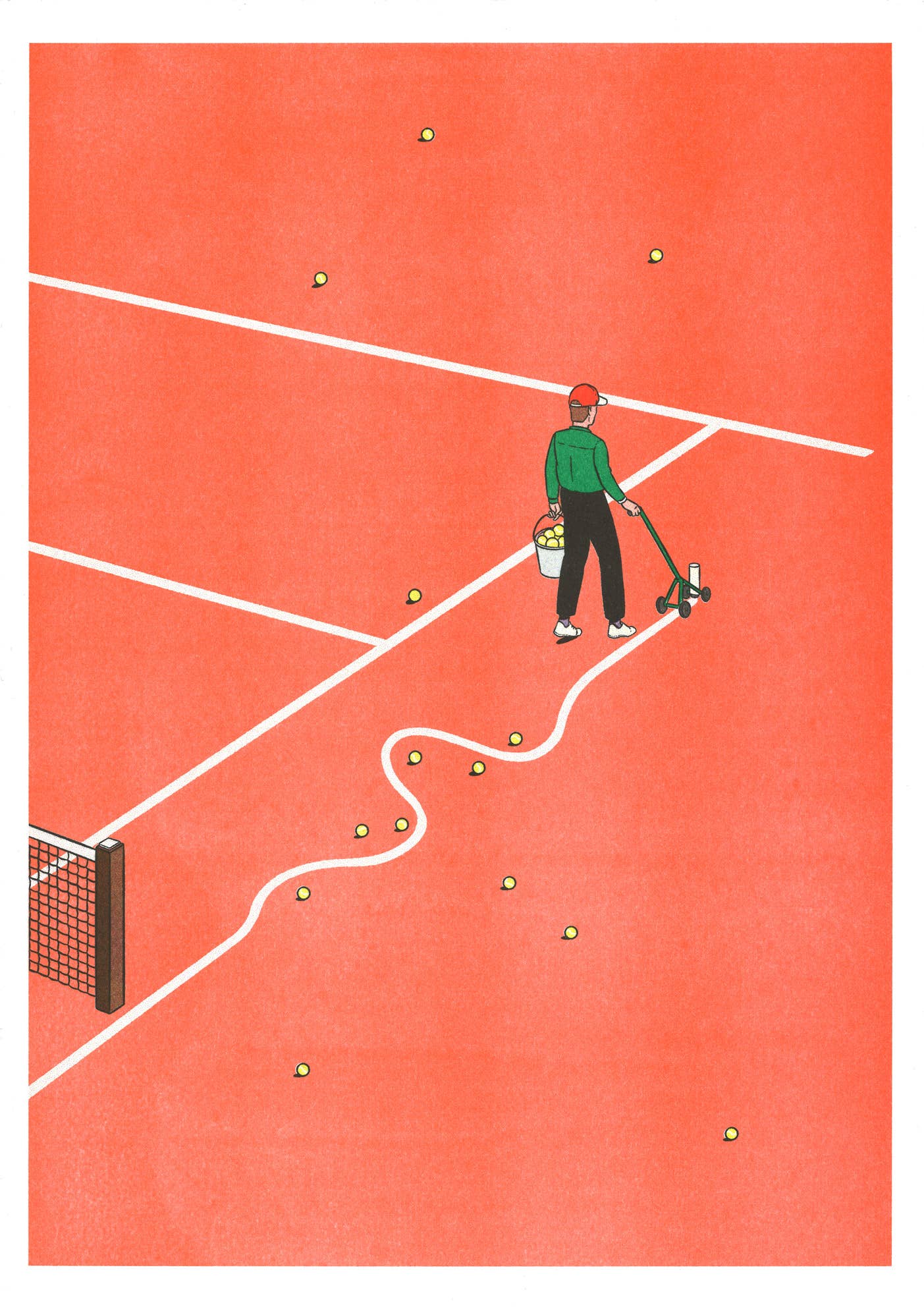 Affiche risographie 'Roland-Garros' - Image 3