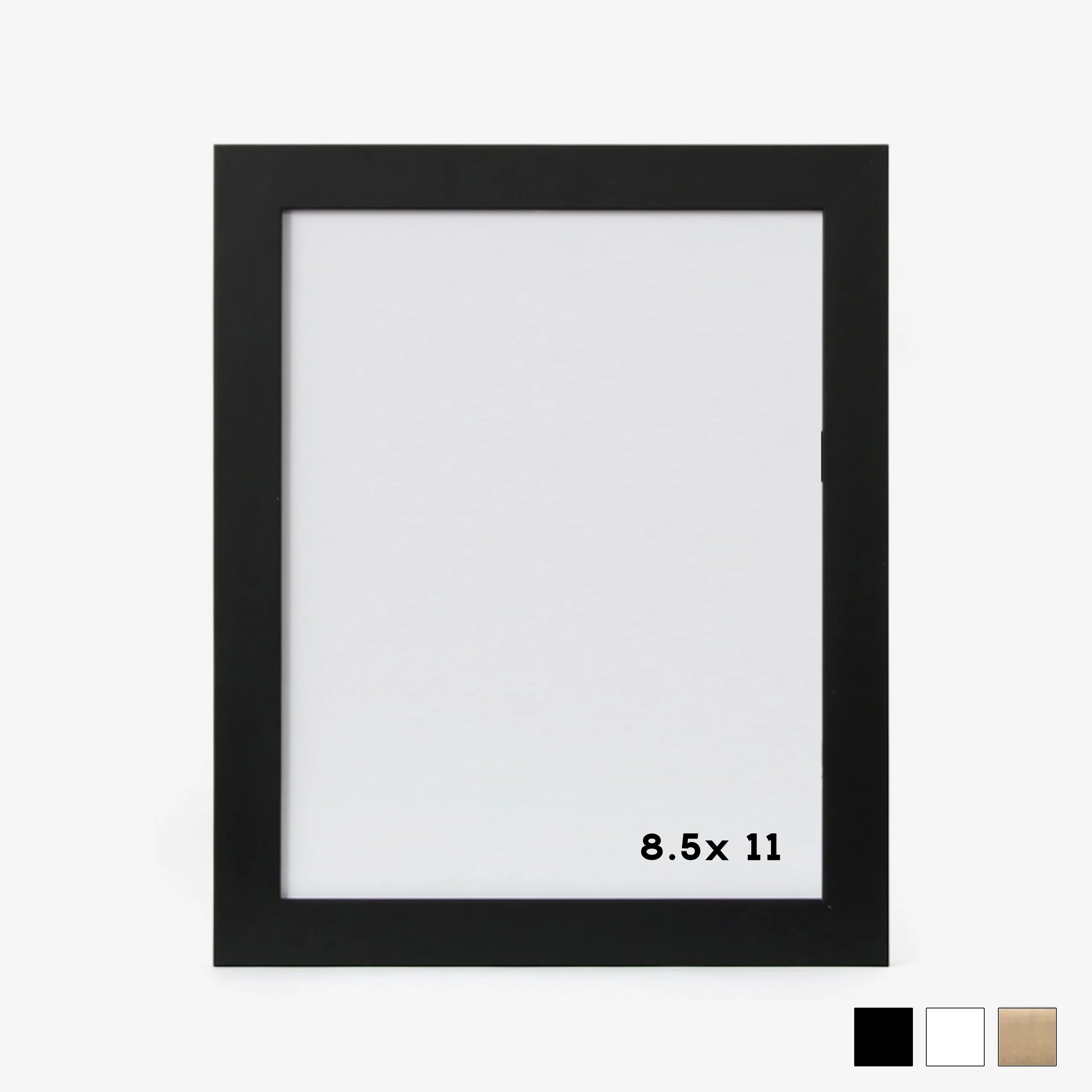 Cadre bois blanc avec vitre [8.5 x 11 po] - Image 2