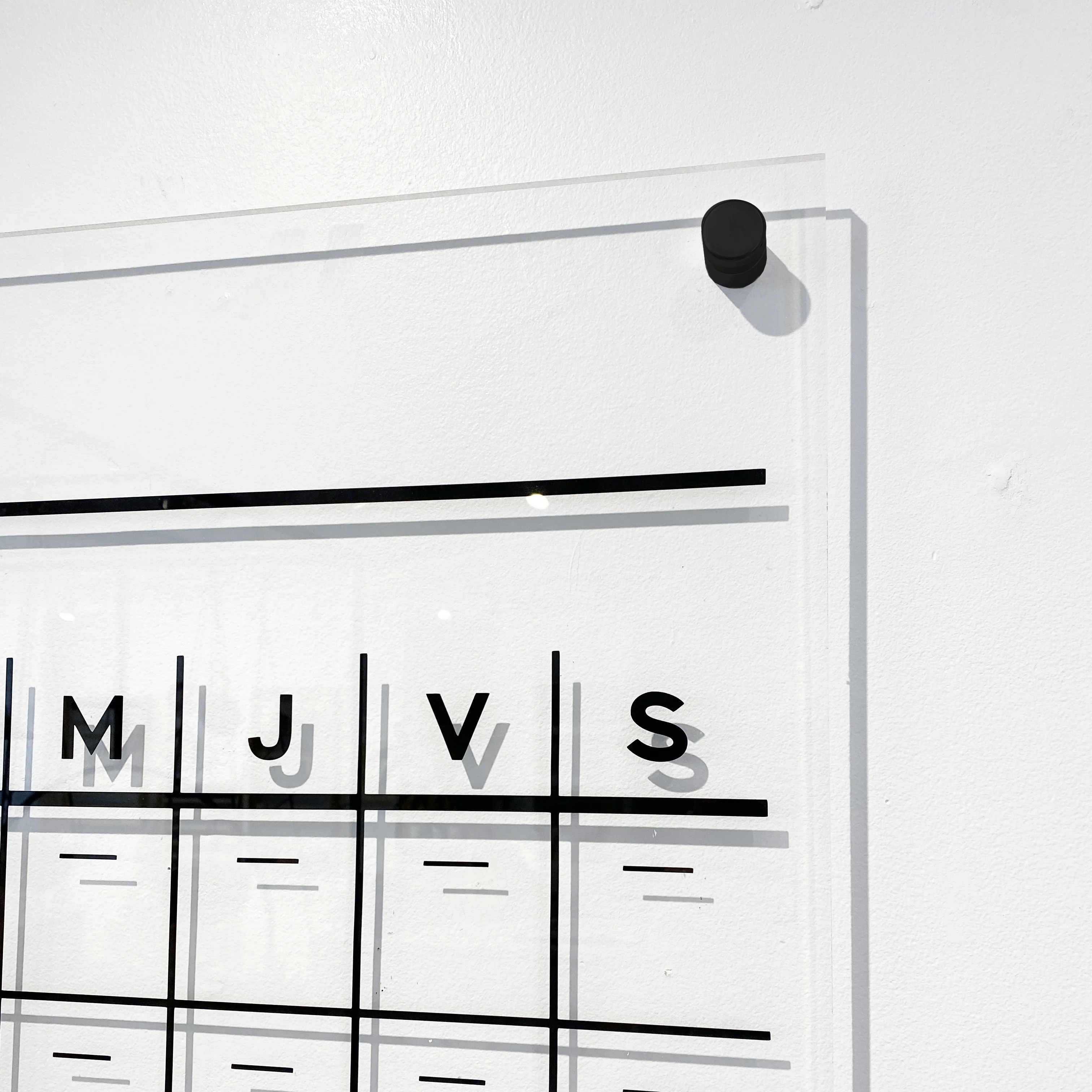 Calendrier perpétuel mural Bref en acrylique [sur commande] - Image 2