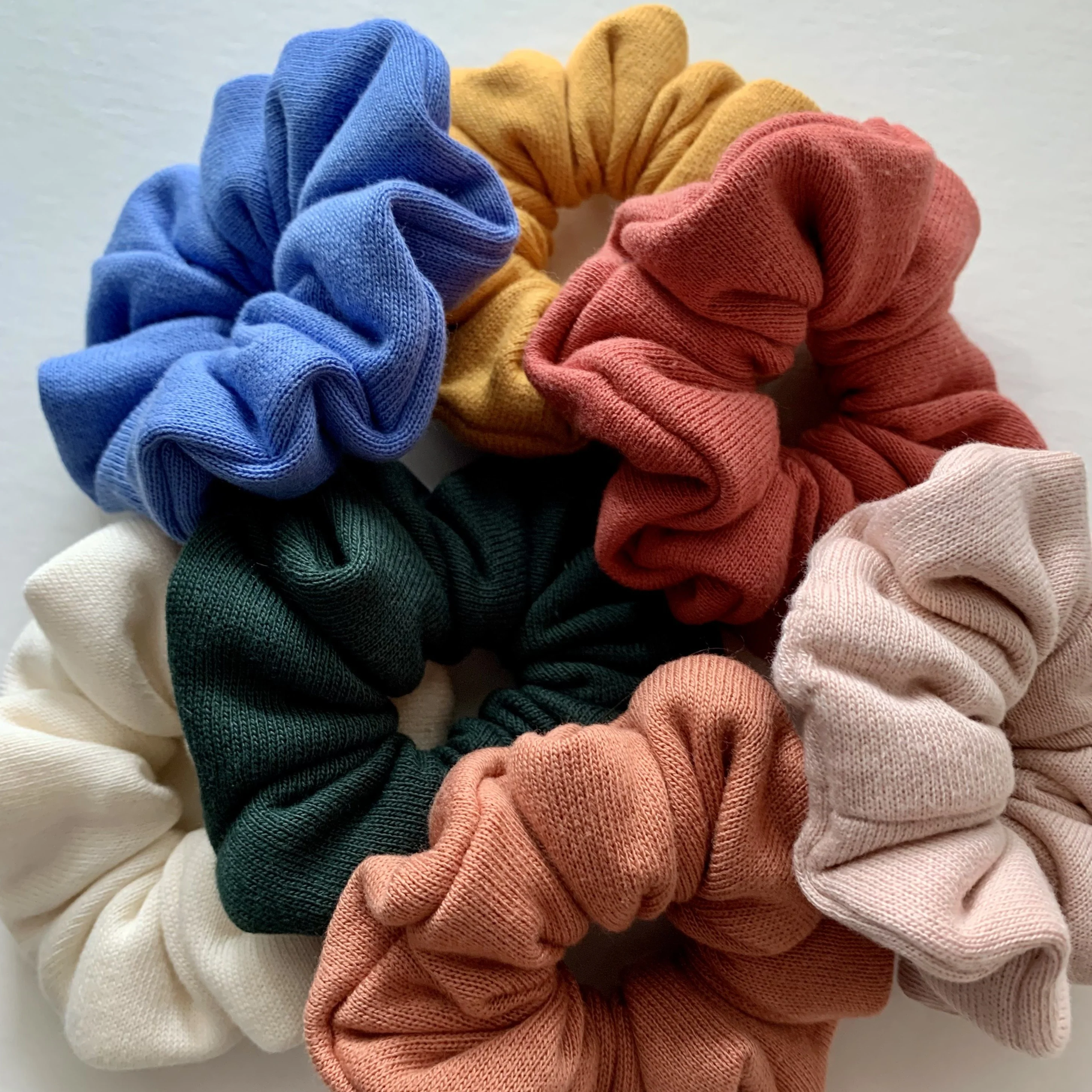 Chouchou à cheveux en coton ouaté bio [couleurs variées]