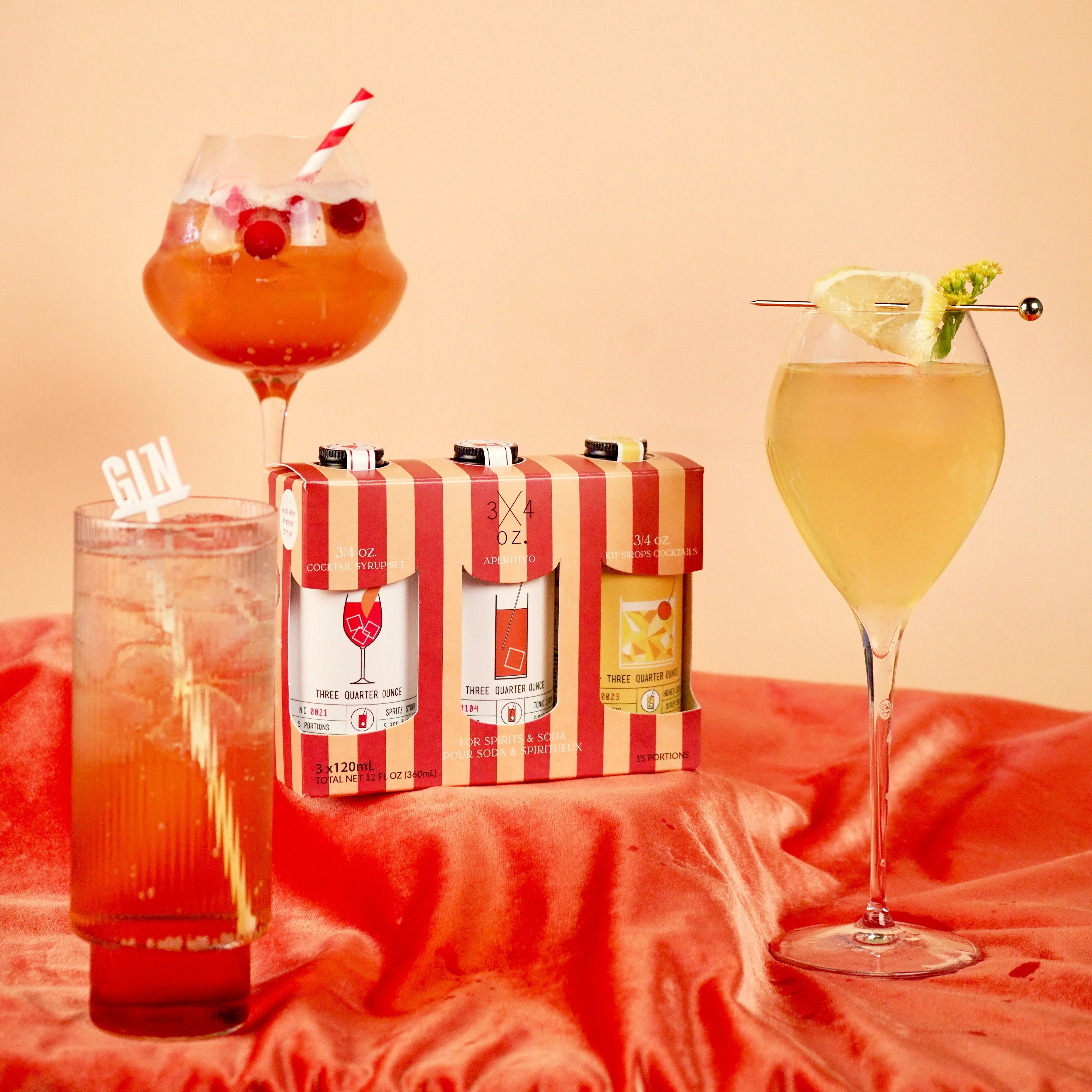 Kit sirops à cocktail apéritif [3 bouteilles]