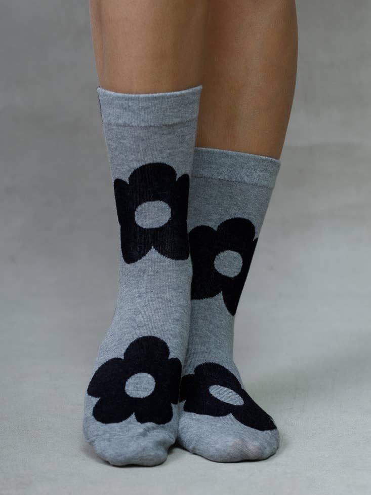 Chaussettes Grandes fleurs [couleurs variées] - Image 2