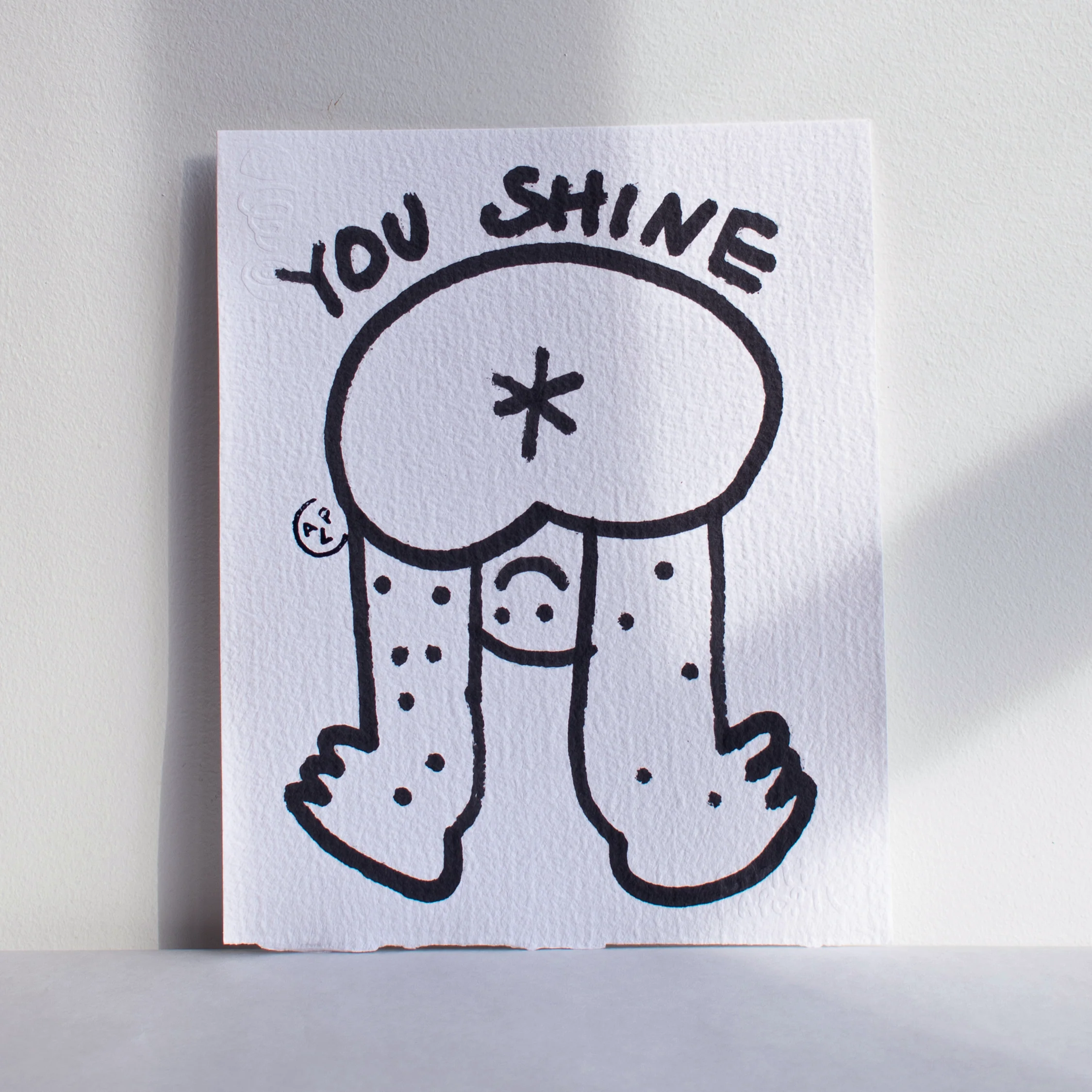 Petite oeuvre Buddy 'You Shine' encadrée [tel quel] - Image 2