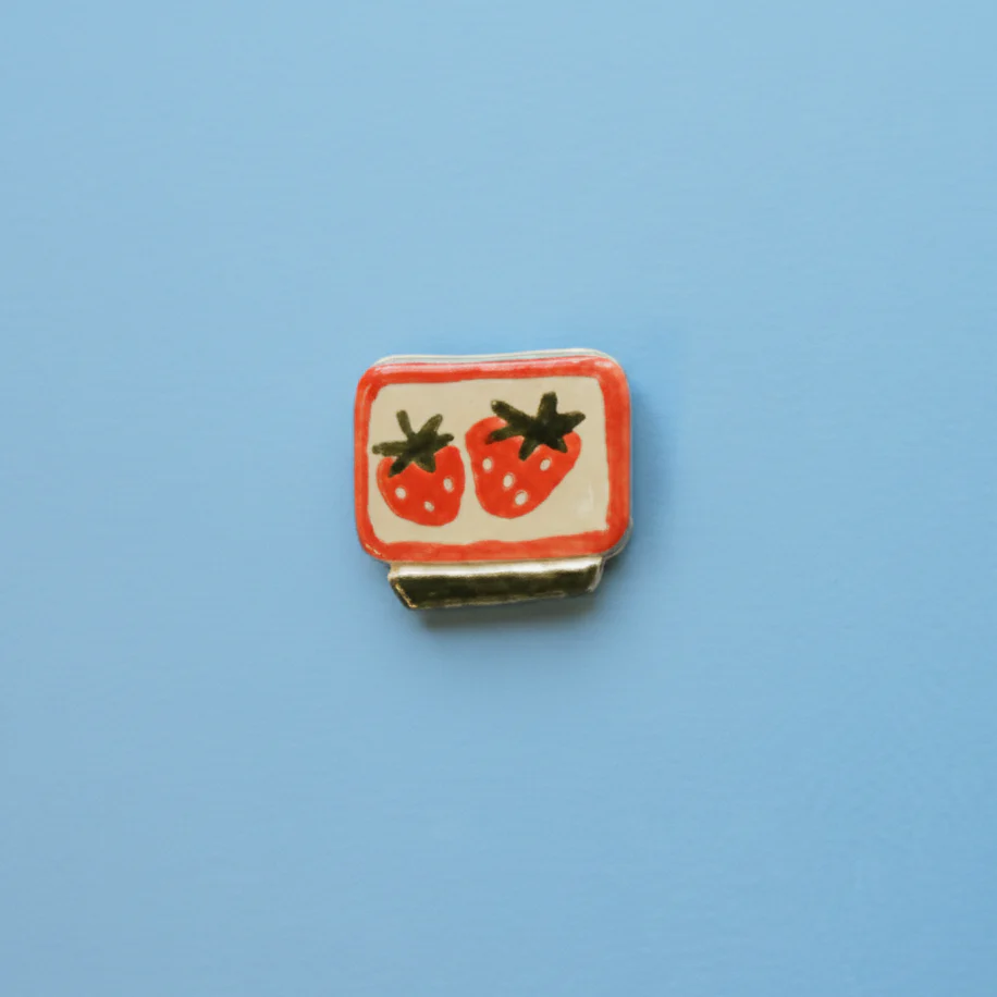 Pièce murale 'Confiture fraises (verte) '