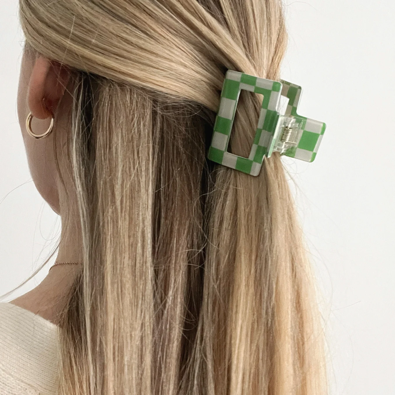 Pince à cheveux damier - Image 2