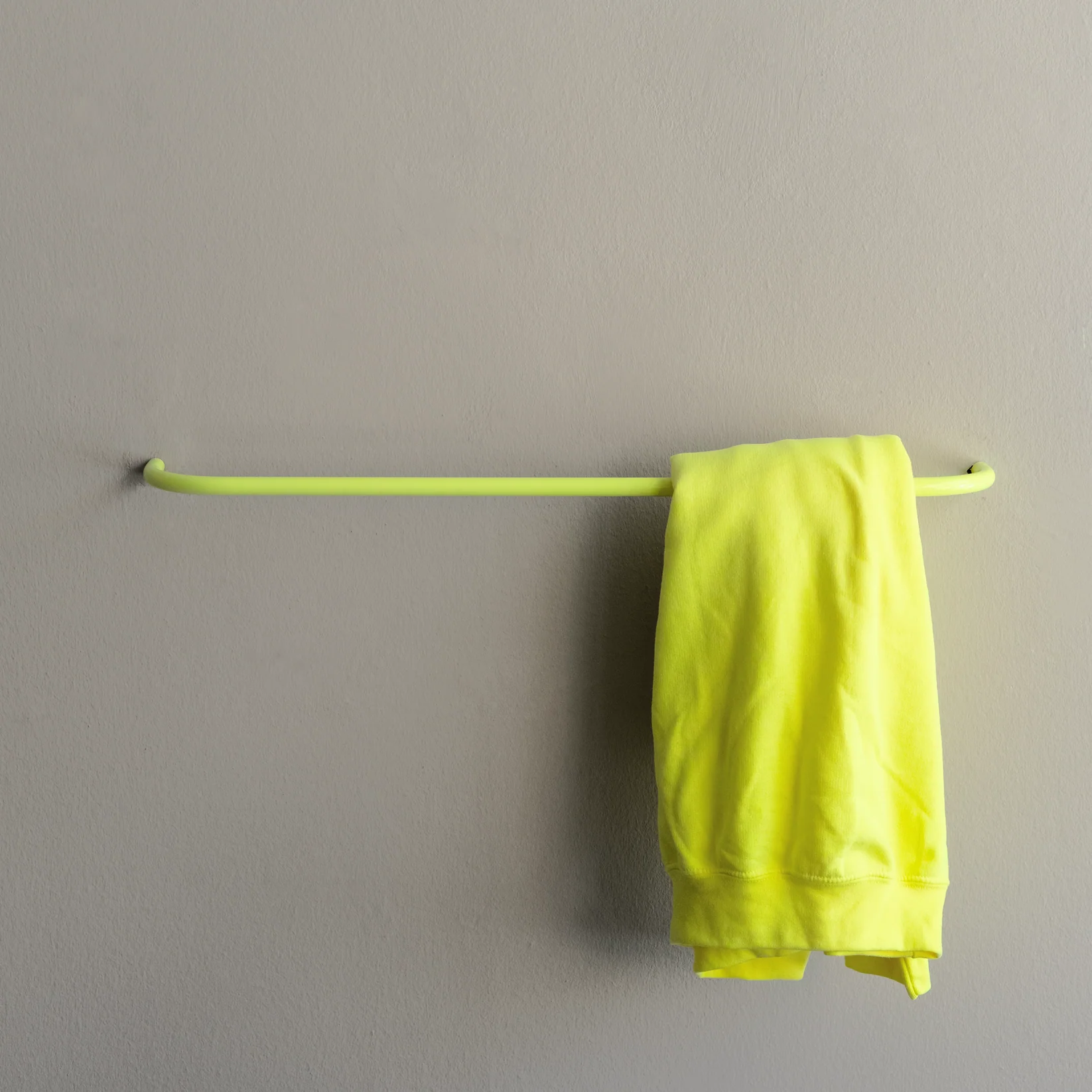 Porte serviette jaune neon