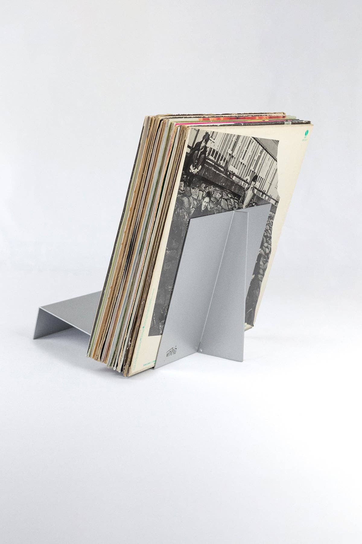 Support LP à livres ou disques argent - Image 6